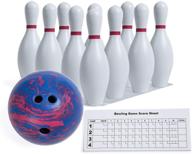 🎳 optimized model: bpset - champion sports bowling set: rubber ball & plastic pins for training & kids games logo