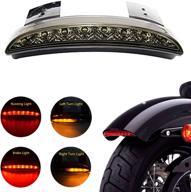 🏍️ ankia мотоцикл отрезанный задний крыло edge led стоп-сигнал маяк тормозной светильник для harley sportster xl883n 1200n xl1200v xl1200x - куриленая черная издание: увеличьте безопасность с фонарями стоп/дневного света и поворотными сигналами логотип