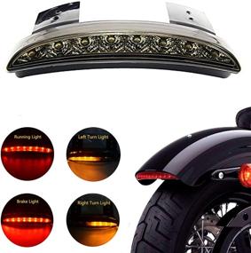 img 4 attached to 🏍️ ANKIA Мотоцикл Отрезанный Задний Крыло Edge LED Стоп-сигнал Маяк Тормозной Светильник для Harley Sportster XL883N 1200N XL1200V XL1200X - Куриленая Черная Издание: Увеличьте Безопасность с Фонарями Стоп/Дневного Света и Поворотными Сигналами