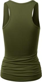 img 2 attached to HATOPANTS Womens Racerback Shirred Tankini Women's Clothing