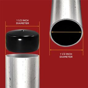 img 2 attached to VersaFlex™: Durable Pack of Round Black Flexible Rubber for Multiple Applications