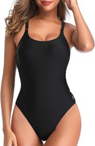 img 1 attached to 👙 Tempt Me Bathing Crisscross Swimsuit: Stylish Women's Clothing for Swimsuits & Cover Ups