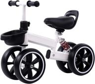 🚲 kesida kids balance bike for 2-6 year olds - children's walking training scooter bicycle, no pedal or footrest (white) logo