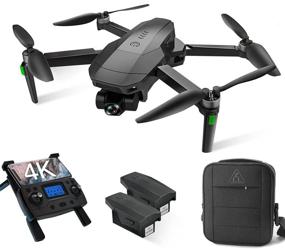 img 4 attached to 🚁 High-Quality Drones with Camera for Adults 4K - LARVENDER SG907 3-Axis Gimbal Drone with Camera, 5G FPV Quadcopter Live Video, Dual Batteries for Extended 50Mins Flight Time, GPS Auto Return Home - Includes Carrying Case - Perfect for Kids too!