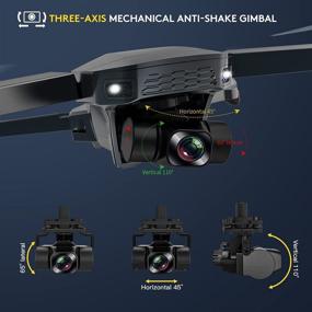 img 2 attached to 🚁 High-Quality Drones with Camera for Adults 4K - LARVENDER SG907 3-Axis Gimbal Drone with Camera, 5G FPV Quadcopter Live Video, Dual Batteries for Extended 50Mins Flight Time, GPS Auto Return Home - Includes Carrying Case - Perfect for Kids too!