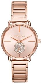 img 4 attached to ⌚ Женские часы Michael Kors Portia, размер корпуса 36 мм, хронограф, ремешок из нержавеющей стали