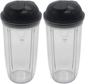 img 4 attached to 32oz Replacement Personal Jar and To-Go Lid for Nutribullet Select Blender and PRO 1000/Blender Combo (2-Pack)