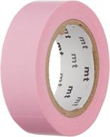 🌹 mt solids washi paper masking tape - rose pink (mt01p185) - 3/5 inch x 33 feet logo