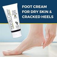 nordic care foot care cream: effective 6 oz. foot lotion for cracked & dry skin, heel repair & callus removal - hypoallergenic, lanolin-free - with essential oils, eucalyptus, urea & glycerin logo