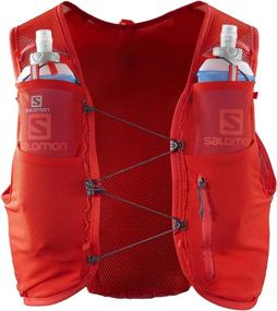 img 2 attached to 🔥 Enhance Your Running Performance with Salomon ADV HYDRA VEST 8 Running Vest in Fiery Red