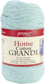 img 1 attached to 🧶 Delicate Pastel Blue: Premier Yarns Solid Home Cotton Grande Yarn — Perfect for Home Décor and Crafting