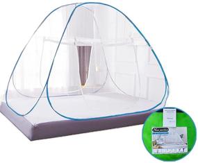 img 4 attached to Premium Portable Mosquito Net Tent - Foldable freestanding bed with 1 or 2 openings (1.0m / 75x38 inches LxW) - Ideal Purchase!