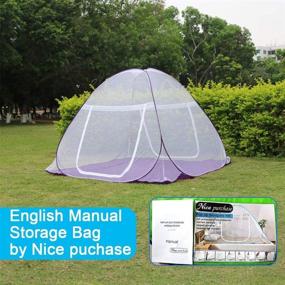 img 3 attached to Premium Portable Mosquito Net Tent - Foldable freestanding bed with 1 or 2 openings (1.0m / 75x38 inches LxW) - Ideal Purchase!