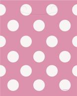 hot pink polka favor bags logo