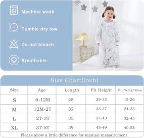 img 2 attached to 👶 Cozy and Versatile Baby Sleep Sack with Feet and Legs: 2.5 TOG Wearable Blanket for Winter, 6M-5T Sizes, Weighted Option Available, Medium