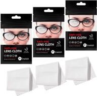 inwish reusable anti fog wipes for glasses - 3 pack nano magic dry antifog wipes for lens, eyeglasses, goggles, glasses while wearing face mask - anti static no fog cloth lasts 48 hours, can be used 600 times logo