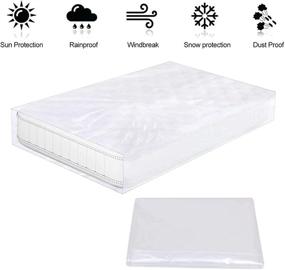 img 2 attached to 🛏️ Premium TUYUU Mattress Bag: Waterproof Plastic Cover for Moving & Storage, Offers Reusable and Effective Protection for Your Bed Mattress