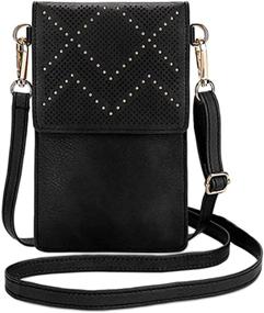 img 2 attached to 👜 Emoin Women's Lightweight Leather Crossbody Shoulder Handbags & Wallets