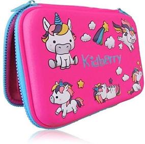 img 3 attached to 🦄 Kidberry Unicorn 3D Design Pencil Case for Kids - Cute Girls Pencil Pouch, Ideal for School - Comes in a Gift Box