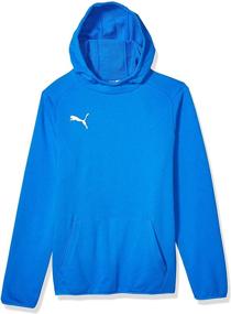 img 4 attached to PUMA Casuals Hoody Blackpuma X Large Boys' Clothing