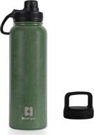 🍶 humigo 41oz insulated stainless steel water bottle, bpa-free sports flask with double walled design, wide mouth for camping/outdoor activities, 1033-1200gr логотип