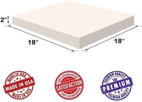 img 3 attached to Visco Memory Foam Square Upholstery by Dream Solutions USA