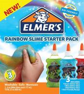 elmer’s rainbow slime starter kit with green logo