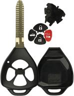🔑 keylessoption key fob shell & blade case for toyota camry corolla rav4 matrix venza yaris - keyless entry remote logo