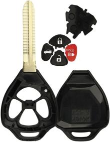 img 2 attached to 🔑 KeylessOption Key Fob Shell & Blade Case for Toyota Camry Corolla Rav4 Matrix Venza Yaris - Keyless Entry Remote