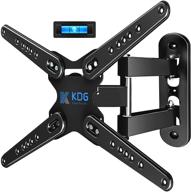 kdg full motion tv wall mount for 28-80 inch led lcd flat curved screens - swivel and tilt articulating arm bracket with vesa up to 600x400mm and weight capacity up to 110lbs logo