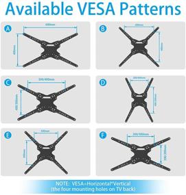 img 2 attached to KDG Full Motion TV Wall Mount for 28-80 Inch LED LCD Flat Curved Screens - Swivel and Tilt Articulating Arm Bracket with VESA Up to 600x400mm and Weight Capacity Up to 110lbs