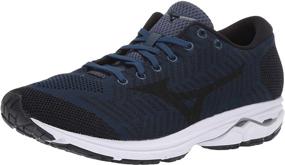 img 4 attached to 🖤 Black Ombre Mizuno Men's Rider Running Shoes