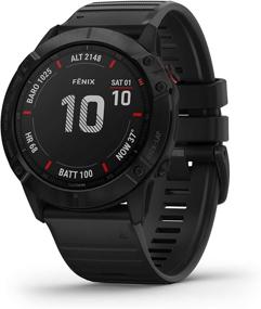 img 4 attached to 🕹️ Renewed Garmin Fenix 6X Pro Multisport GPS Watch with Mapping, Music, Grade-Adjusted Pace Guidance, and Pulse Ox Sensors - Black