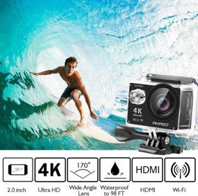 img 3 attached to 📷 AKASO EK7000 4K30FPS Action Camera - Ultra HD & 170 Degree Wide Angle - 98FT Waterproof Underwater Camera