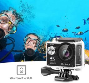 img 1 attached to 📷 AKASO EK7000 4K30FPS Action Camera - Ultra HD & 170 Degree Wide Angle - 98FT Waterproof Underwater Camera