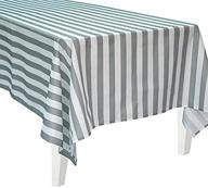 polyester striped rectangle table cover logo