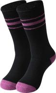 🧦 stay warm with hissox winter thermal socks: unisex thick insulated heated crew slipper socks with grippers for cold weather logo