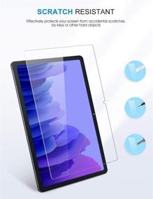 img 2 attached to 📱 3-Pack SPARIN Screen Protector for Samsung Galaxy Tab A7 (10.4 Inch) - 9H Hardness Tempered Glass, Anti-Scratch, High Definition, Bubble Free