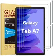 📱 3-pack sparin screen protector for samsung galaxy tab a7 (10.4 inch) - 9h hardness tempered glass, anti-scratch, high definition, bubble free логотип