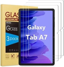img 4 attached to 📱 3-Pack SPARIN Screen Protector for Samsung Galaxy Tab A7 (10.4 Inch) - 9H Hardness Tempered Glass, Anti-Scratch, High Definition, Bubble Free