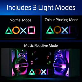 img 3 attached to 🎮 Optimized for SEO: Paladone Playstation Icons Light with 3 Light Modes - Music Reactive Game Room Lighting