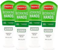 👐✋ o'keeffe's working hands hand cream: 4-pack of 3 oz tubes for lasting moisturization logo
