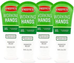 img 4 attached to 👐✋ O'Keeffe's Working Hands Hand Cream: 4-Pack of 3 oz Tubes for Lasting Moisturization