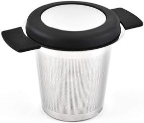 img 2 attached to ☕ Stainless Steel Extra Fine Mesh Tea Infuser - Ideal Tea Strainer for Loose Leaf Tea and Coffee, with Large Capacity for Tea Cups, Teapots, Mugs - Double Silicone Handles for Easy Brewing