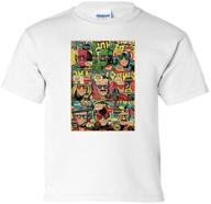 comic collage tribute shirt superhero logo