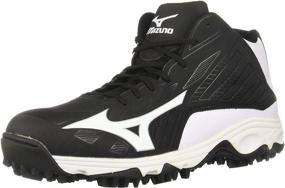 img 4 attached to Mizuno Spike ADV MID Black White Men's Shoes