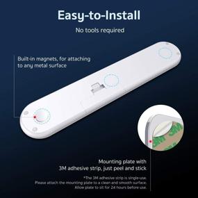 img 3 attached to 🔦 ESR7Gears Smart Closet Light, Battery-Powered Under-Cabinet Light with 20 LEDs, 2 Modes, Built-in Magnet, Portable Motion Sensor Light for Closet, Kitchen, Stairs, Hallway - 2-Pack