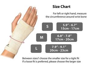 img 2 attached to 🔧 UPTOFIT Copper Wrist Brace for Women: Lightweight & Breathable Support for Carpal Tunnel, Arthritis, Tendonitis, and Wrist Sprain - Medium Size