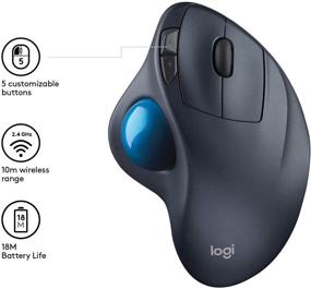 img 1 attached to 💻 Enhance Your Computing Experience with the Logitech M570 Wireless Trackball Mouse - Ideal Computer Accessories & Peripherals