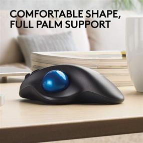 img 2 attached to 💻 Enhance Your Computing Experience with the Logitech M570 Wireless Trackball Mouse - Ideal Computer Accessories & Peripherals